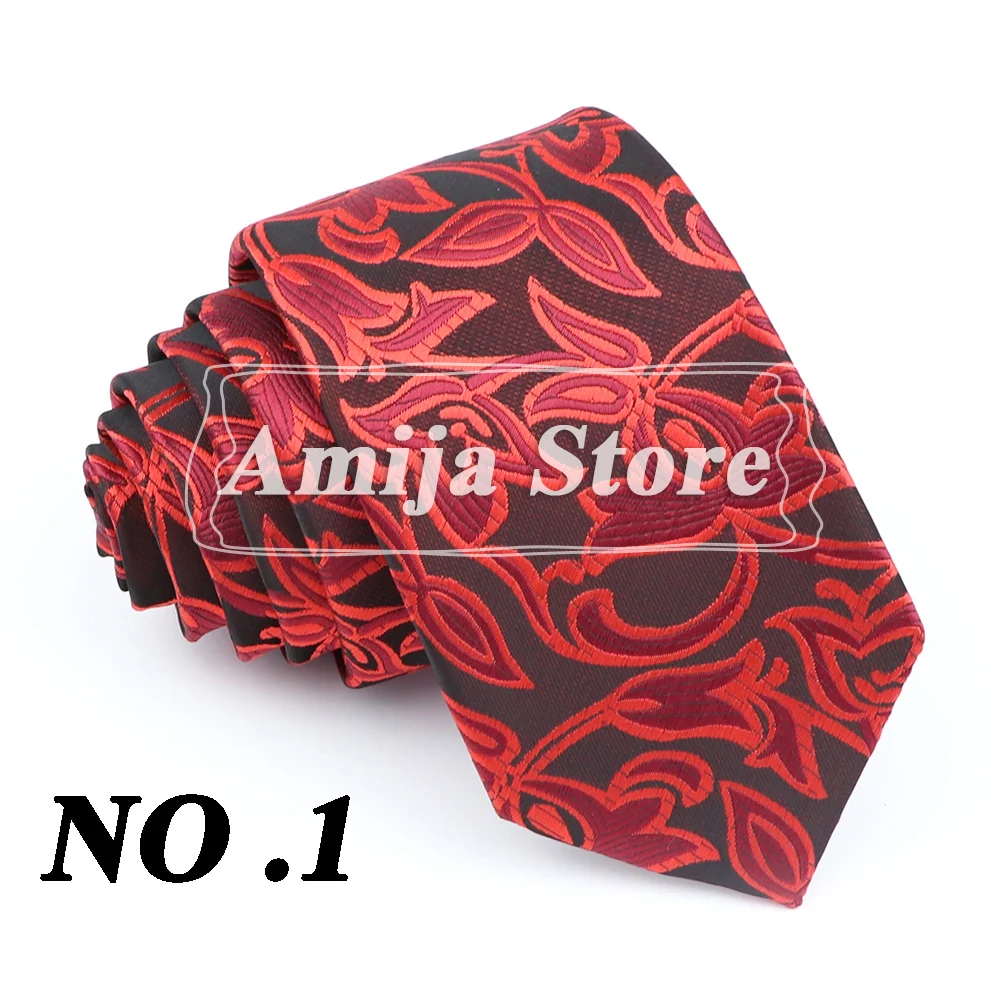 Klassische männer Silm Tie Floral Blume Drucken 6cm Krawatte Männer Original Geschenke Für Prom Zubehör Täglichen Tragen Krawatte hochzeit Party – Detail 4