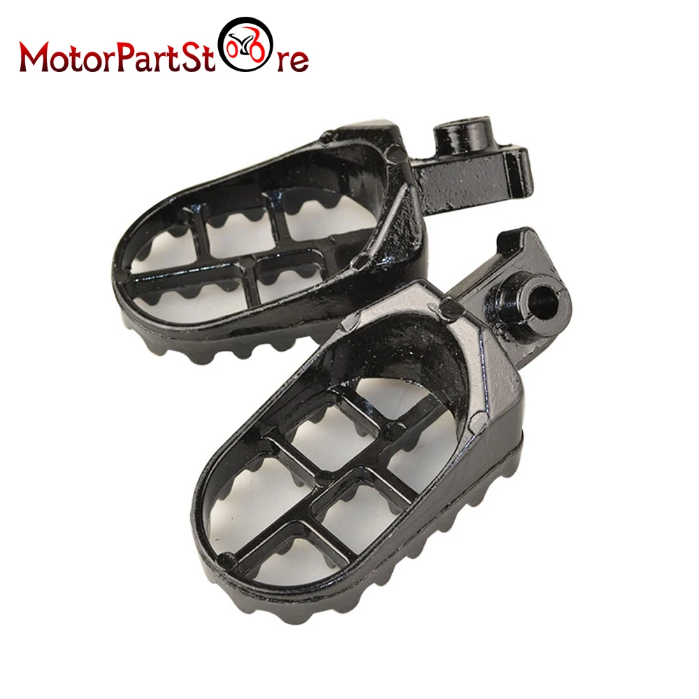Горячая яма грязи мотоцикл черный подножки алюминий Fit XR 50 CRF 70 KLX 110 Thumpstar SDG SSR подставка для ног
