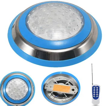 

Stainless steel 54W LED Underwater Swimming Pool Light RGB Wall Mount submersible Light IP68 100% Waterproof Lamp Remote Control