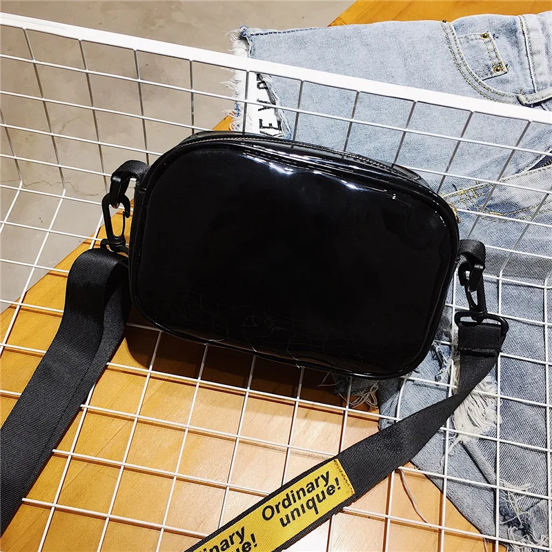 

Japanese-style Soft Girl Simple WOMEN'S Fashion Handbag 2018 Summer New Style Trend Shoulder Bag Patent Leather Bright Surface B