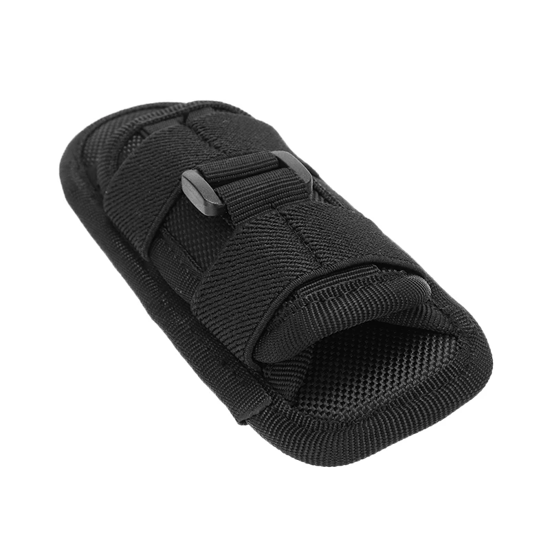 Черный нейлоновый светодиодный фонарик 15 см с поворотом на 360 градусов|pouch pouch|pouch