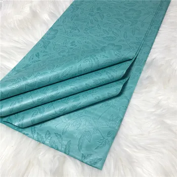 

2020 Guinea Baizn Riche Lace Fabric African Jacquard Brocade Indian Women Dresses Sewing Material 5 Yards Basin Fabric AB30