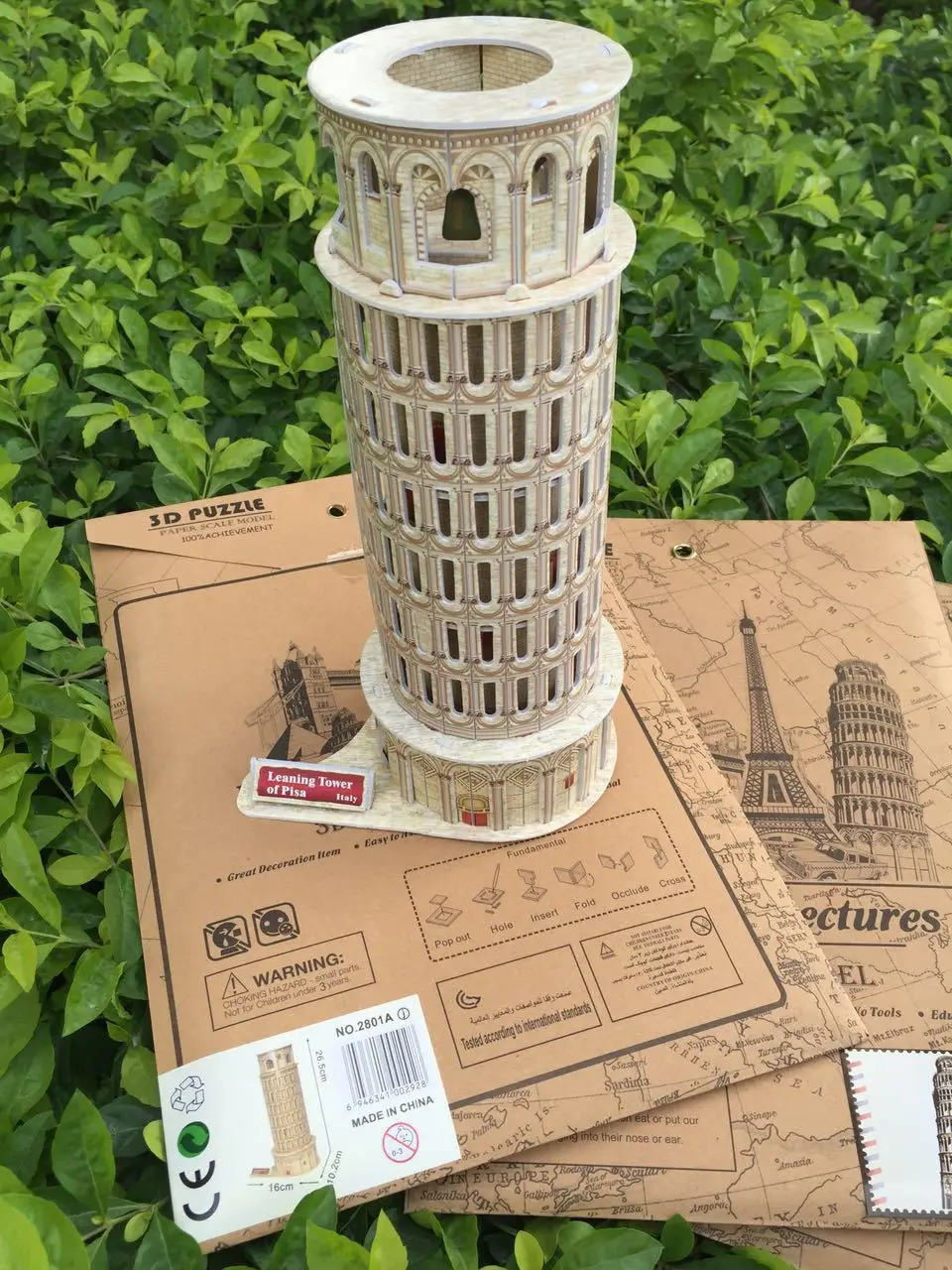 Детская 3D Бумажная 3D головоломка модель DIY архитектурная модель дисплей Бурдж аль Эйфелева креативная обучающая игрушка ручной работы