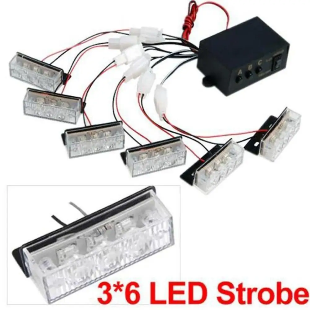 Adeeing светодиодные фары 12V возрастом от 1 года до 6 автомобильный светильник ультра-яркая подсветка с начнет мигать красным и синим Предупреждение декоративные мерцающий светильник s лампы для автомобилей Аксессуары