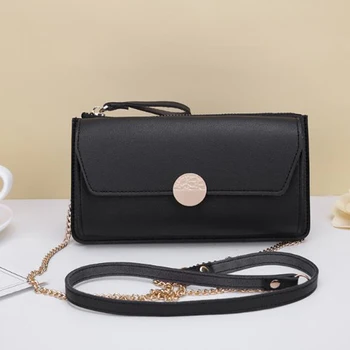 

Messenger Bags Women's Fashion Leather Simple Crossbody Bag Solid Handbag Small Shoulder Bags For Girls