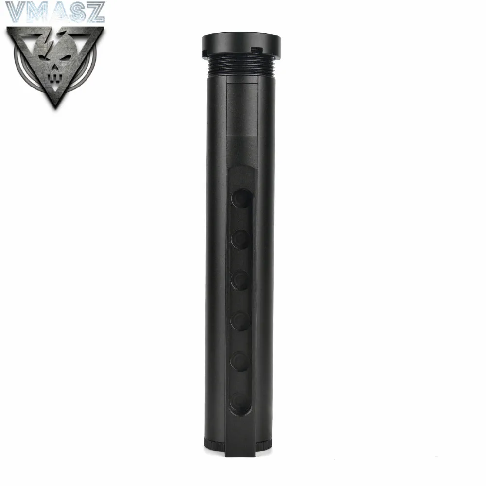 6 позиций Mil-Spec буферная трубка страйкбол для G& P Marui JG классические армейские VFC M4 M16 AEG винтовки - Цвет: C-BK