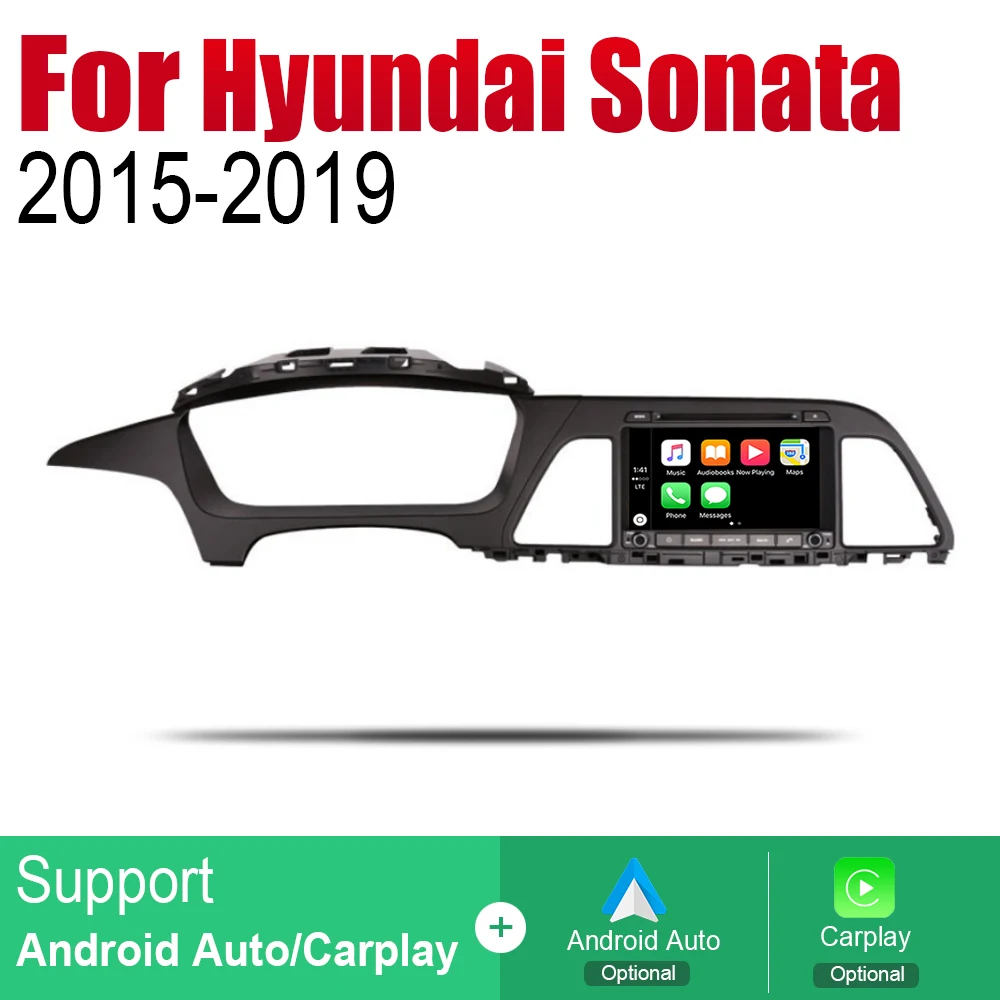 Автомагнитола 2 Din автомобильный DVD на основе Android для Hyundai Sonata LF 2015 2016 2017 2018 2019 HD GPS