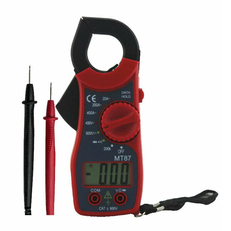 

Clamp Meter AC/DC Voltage Manual Range Measurement Current Resistance LCD Digital Clamp Meter Multimeter