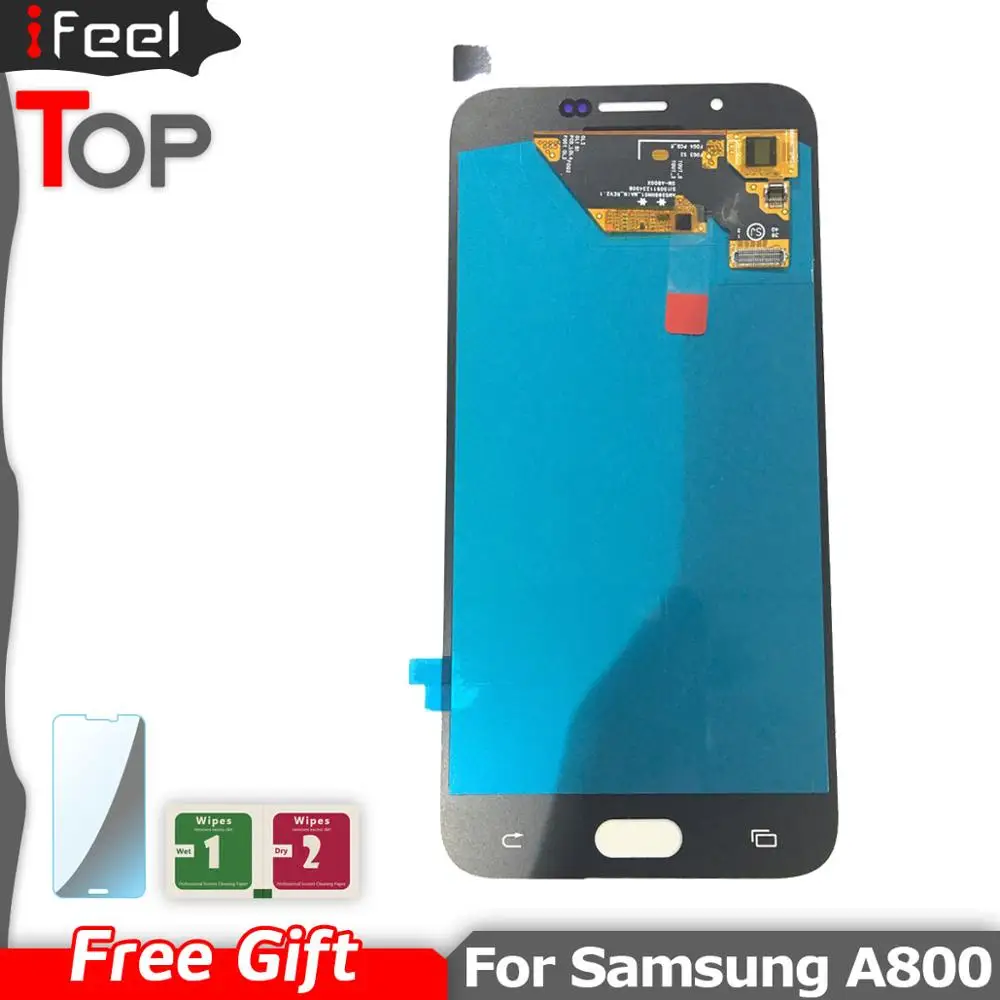 Супер AMOLED экран для Samsung A8 2015 A8000 A800 A800F ЖК-дисплей кодирующий преобразователь