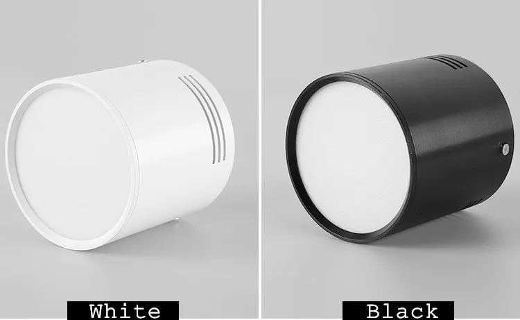 Dimmable LED COB Spotlights Ceiling lamp AC85-265V 5W 7W 9W 12W 15W Round Downlights Warm Cold White LED Lamp Indoor Lighting