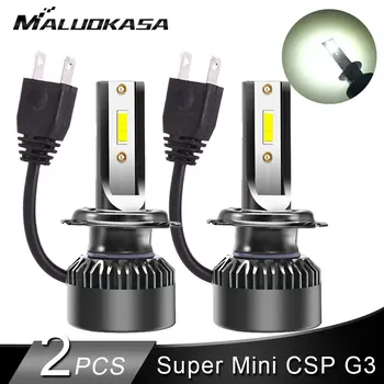 

2PCS H7 LED Headlight CSP Chip Mini H4 LED Car Lights 7500LM LED fog Lights Headlamp 12V 24V H8 H11HB3 HB4 LED Light for Cars