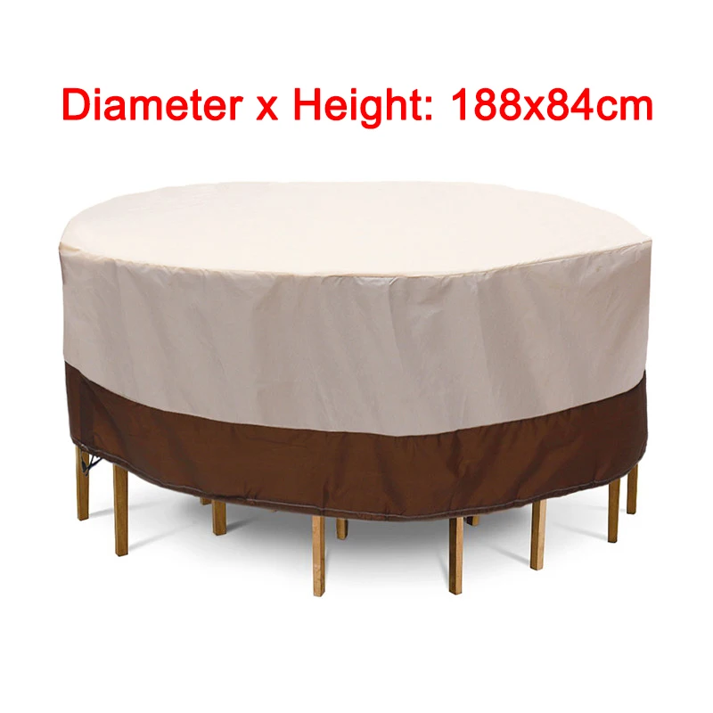 Chair cover patio furniture cover chair dust cover Oxford Cloth Waterproof Round Table Dust Cover Outdoor Furniture