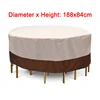 Oxford Cloth Waterproof Round Table Dust Cover Outdoor Furniture Dustproof Sofa Chair Snow Rain Patio Protective Case 2