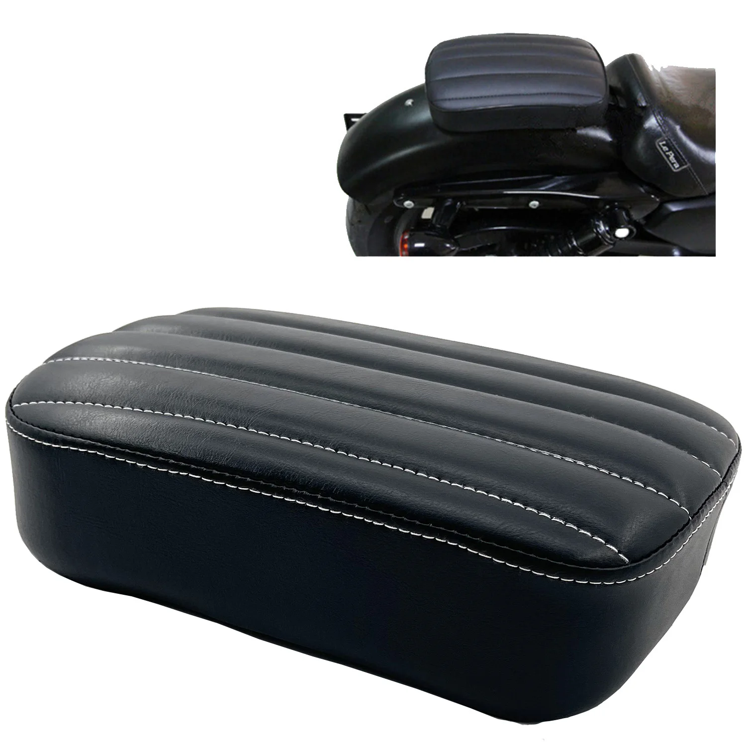 Rear Fender Pad Pillion Seat 6 Suction Cup For Harley Sportster XL 883 1200 Custom Chopper |