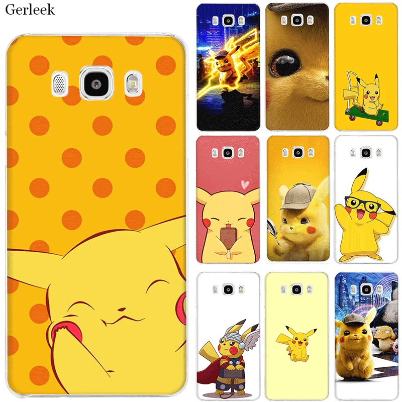 

Mobile Phone Case For Samsung Galaxy J1 J2 J3 J5 J6 J7 Hard Cover Pikachu Shell Protection