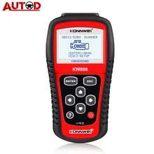 Obd2 scanner konnwei kw808 ferramenta de diagnóstico automotivo obd 2 scanner de código do motor leitor suporte pode j1850