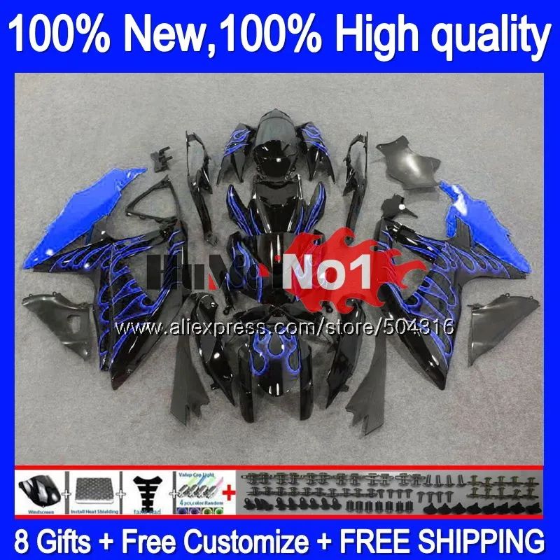 No. 1 Корпус для SUZUKI GSXR-750 GSXR 600 750 GSXR600 GSX-R750 Синий Пламя 17MC. 56 GSXR-600 K8 GSXR750 2008 2009 2010 08 09 10 обтекатель - Цвет: No. 1