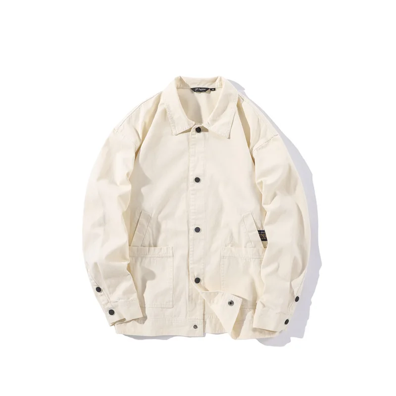 

Yi dao Vintage Origional Autumn Japanese-style Retro Multi-pockets Workwear Shirt Men Casual Loose Thin Coat Fashion