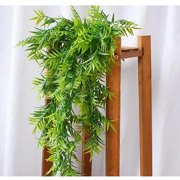 

1Pcs 80cm Plastic Artificial greenery Plant Wall hanging Water Bamboo grass vines artificial plants for home decoration