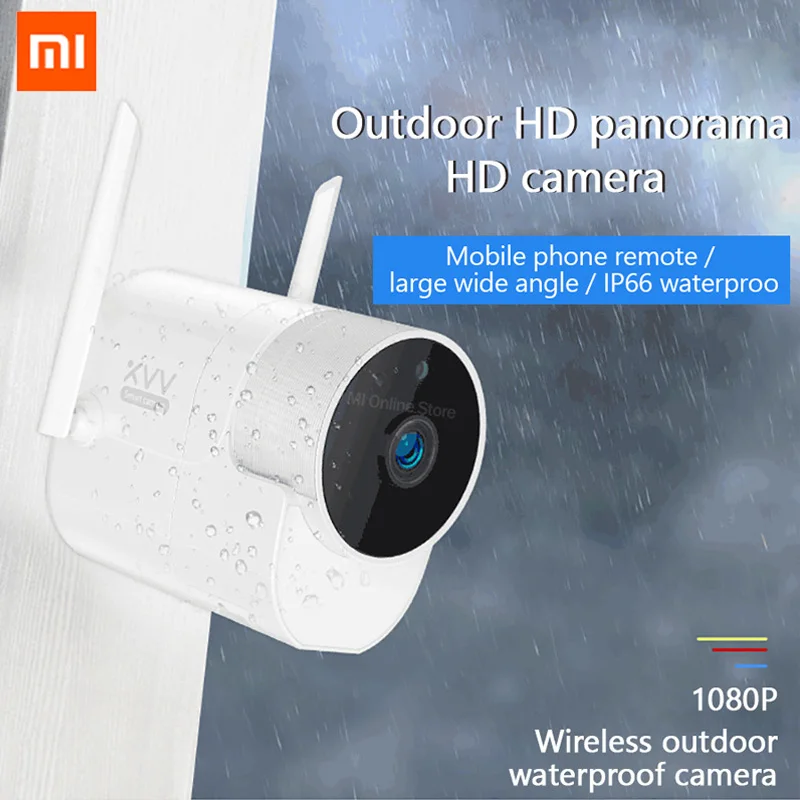 Cena Xiaomi XVV zewnętrzny wodoodporny 360 panoramiczny aparat 1080P kamera do obserwacji bezprzewodowy WIFI wysokiej rozdzielczości Night vision Mijia APP