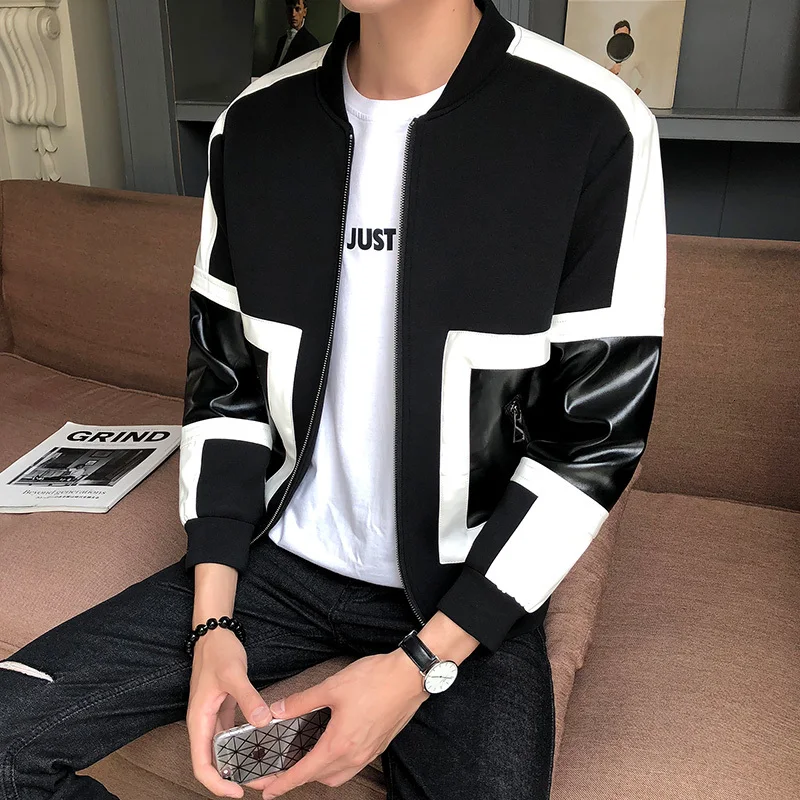 Мужская кожаная куртка Jaqueta De Couro Masculina s Erkek Deri Mont кожаные куртки мотоциклетные для