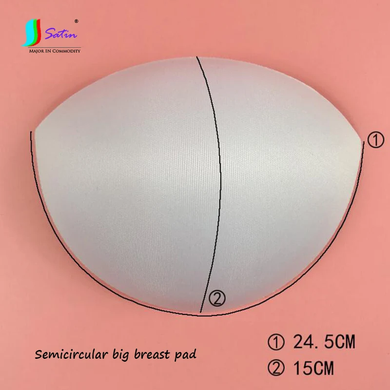 Цена 25 пар белых полукруглых подушечек для груди большого размера, Купальные платья, аксессуары для бюстгальтеров S0631L