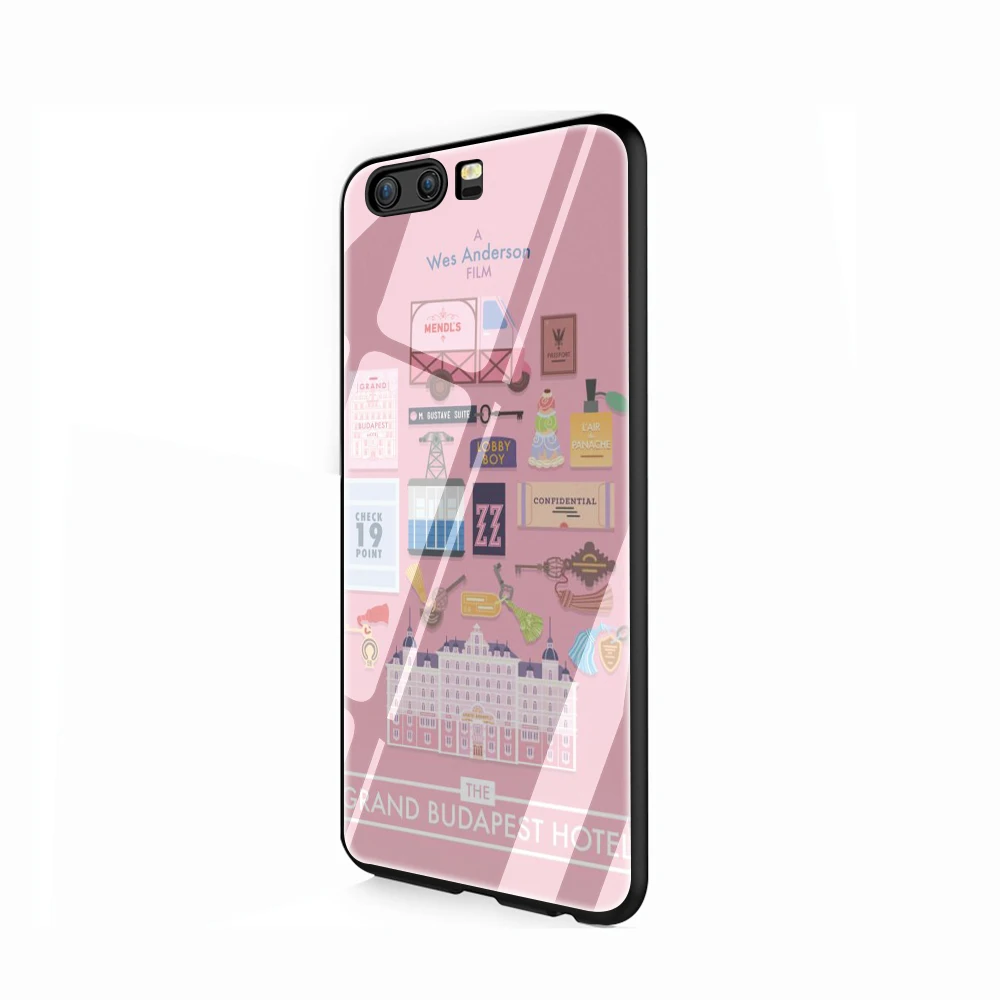 EWAU Wes Grand Budapest отель рисунок стекло чехол для телефона huawei P20 30 P Smart Mate20 pro Lite Honor9 10 Lite - Цвет: G6