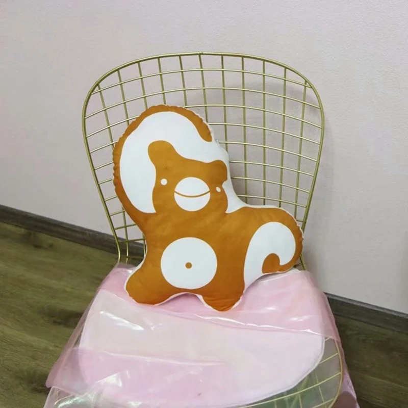 Yellow-Monkey Kawaii Медведь подушка мультфильм животное птица/крокодил/обезьяна двусторонняя печать Кукла Малыш игрушка - Цвет: Yellow-Monkey