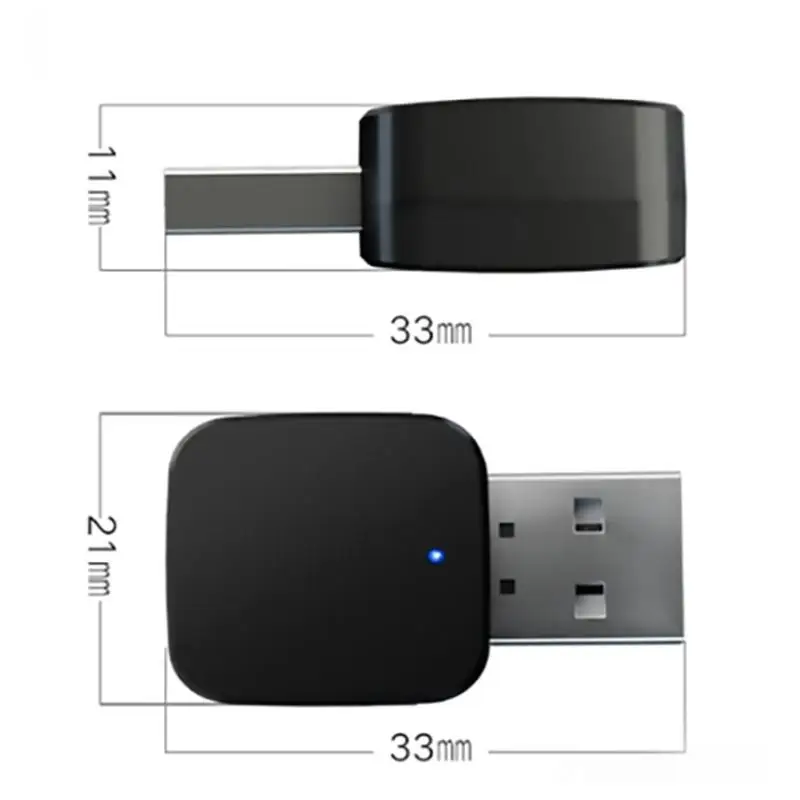 ALLOYSEED KN324 Bluetooth 5,0 мини соединение через usb и беспроводное, через Bluetooth передатчик приемник адаптер с 3,5 мм аудио кабель для автомобиля ТВ ПК ноутбук