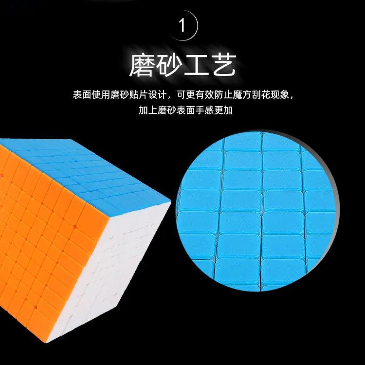 YuXin Little Magic 9x9 профессиональный Невидимый волшебный куб скорость Cubo Magico безопасный Abs подарок для взрослых 9x9x9 пазл