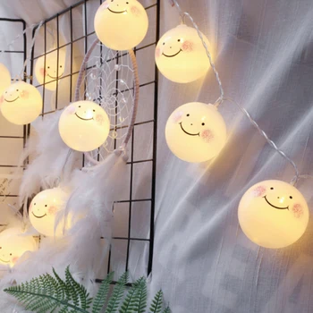 

20 LEDs Printed Multifunctional Party For Bedroom Battery Powered Easy Install Kids Dorm Night Lamp Light String Nursery Room