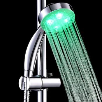 

Self-generating Bathroom LED Color Changing Shower Head Water-Flow Powered Rustproof Safe High Quality
