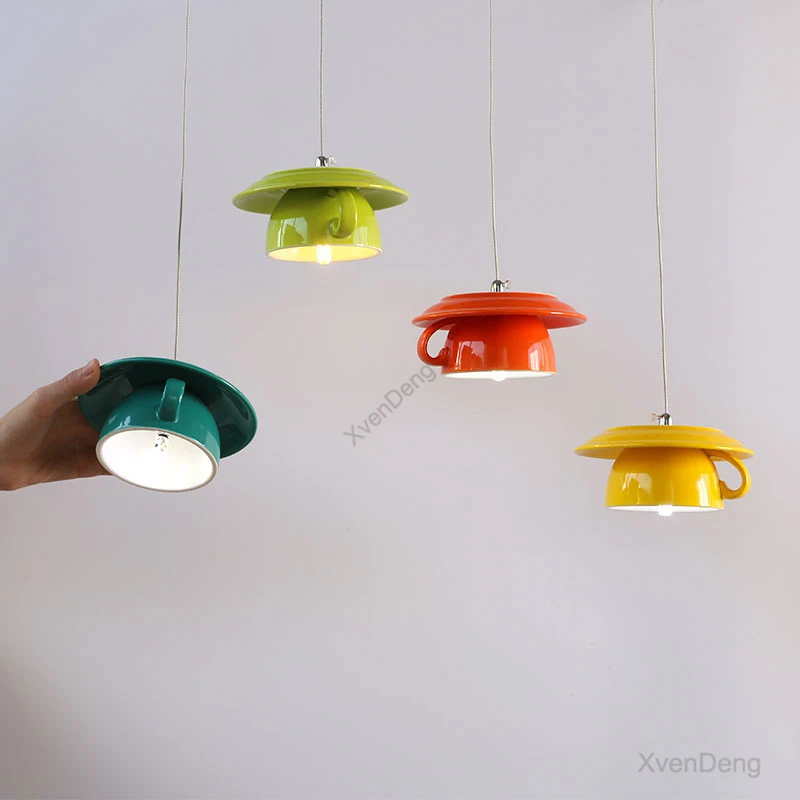 bule cerâmica hanglamp moderna lâmpada pendurada decoração