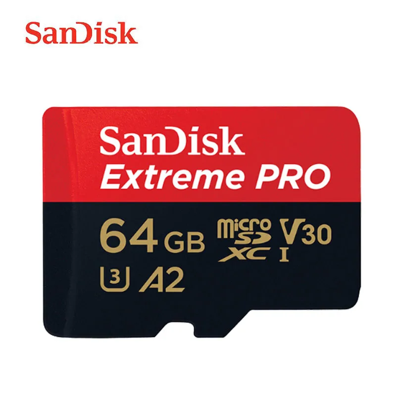 Карта памяти micro sd SanDisk Extreme Pro 32 ГБ 64 128 256 класс 10 карта U3 A2 V30 tf флеш 400 ТБ|Карты