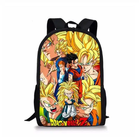 Классический Аниме Dragon Ball Z печать школьные сумки для детей мальчиков рюкзак