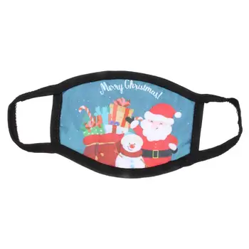 

1PC Kids Xmas Mask Xmas Printed Child Mask Christmas Festival Decorative Mask