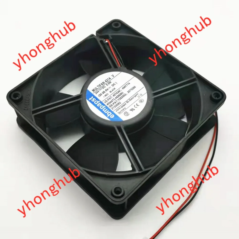 Ebmpapst MULTIFAN 4214 В 4214 В DC 24 В 5,5 Вт 120x120x38 мм Сервер площади вентилятора