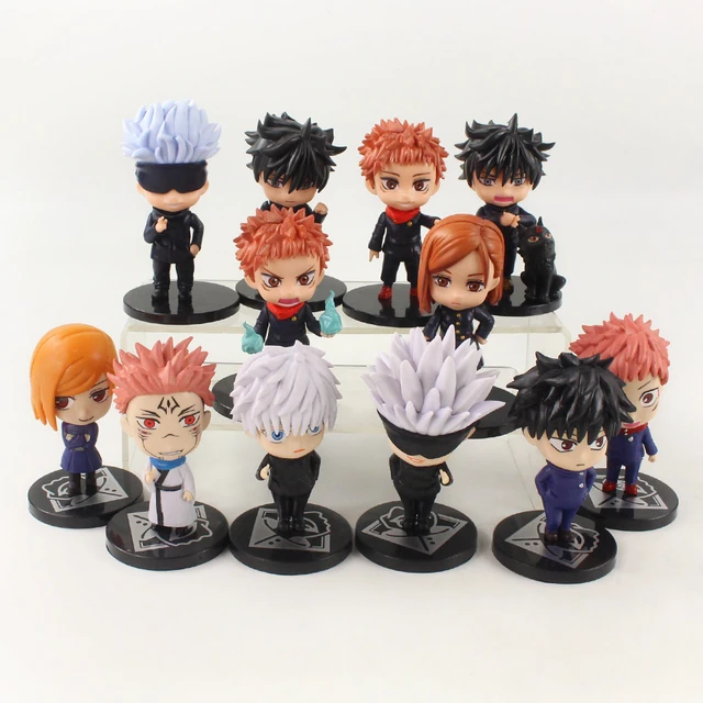 Jujutsu Kaisen Figure - Gojo Satoru Itadori Yuji Cartoon Collection  Figurine Doll Toys for Boys and Girls (6pcs)