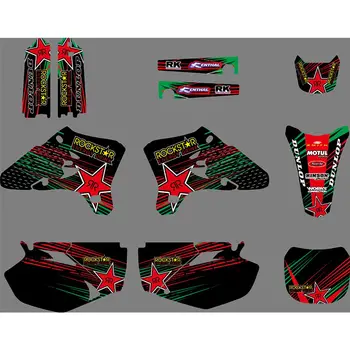 

Full Graphics Decals Stickers Motorcycle Background Custom Number Name 3M For YAMAHA YZ250F YZ450F YZF 250 450 2003 2004 2005