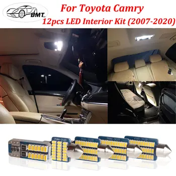 

BMT 12Pcs Canbus No Errore White Warm White Crystal Blue LED Interior Light Package Kit + Tool for 2007- 2019 2020 Toyota Camry