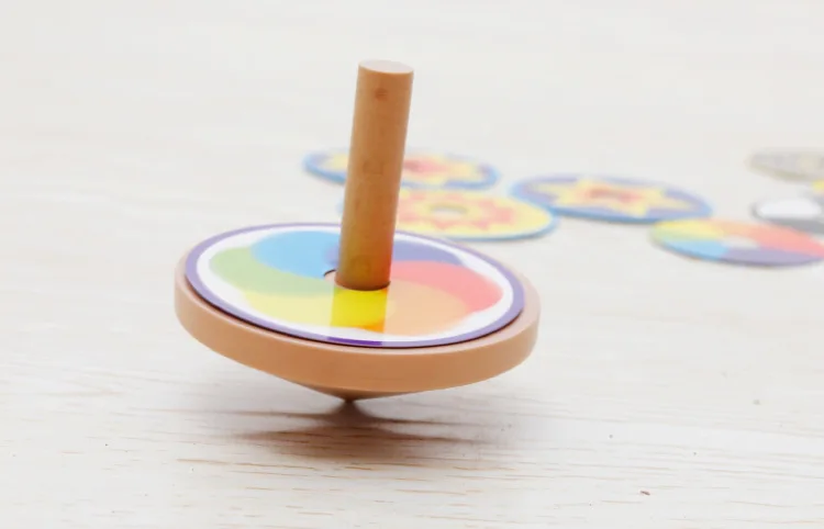 Creative Educational Toy Flexible Spinner CHILDREN'S Toy Wooden Building Blocks Fidget Spinner Douyin Celebrity Style Hot Sellin