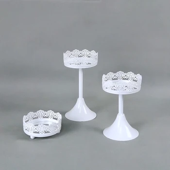 

2019 small cup cake stand WHITE Mirror Round Metal Cake Stand Plate Home Wedding Birthday Party cake stand cake tool