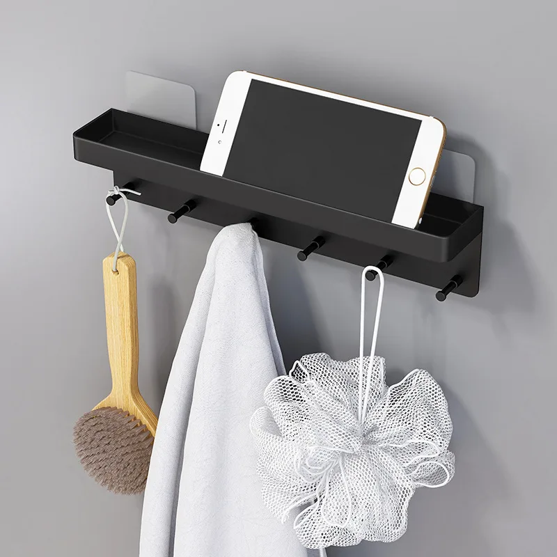 Key Holder for Wall Decor Mail Shelf Sorter Organizer Key Hanger Wall Mount with 6 Hooks Storage Rack for Kitchen Bathroom_voghion.com