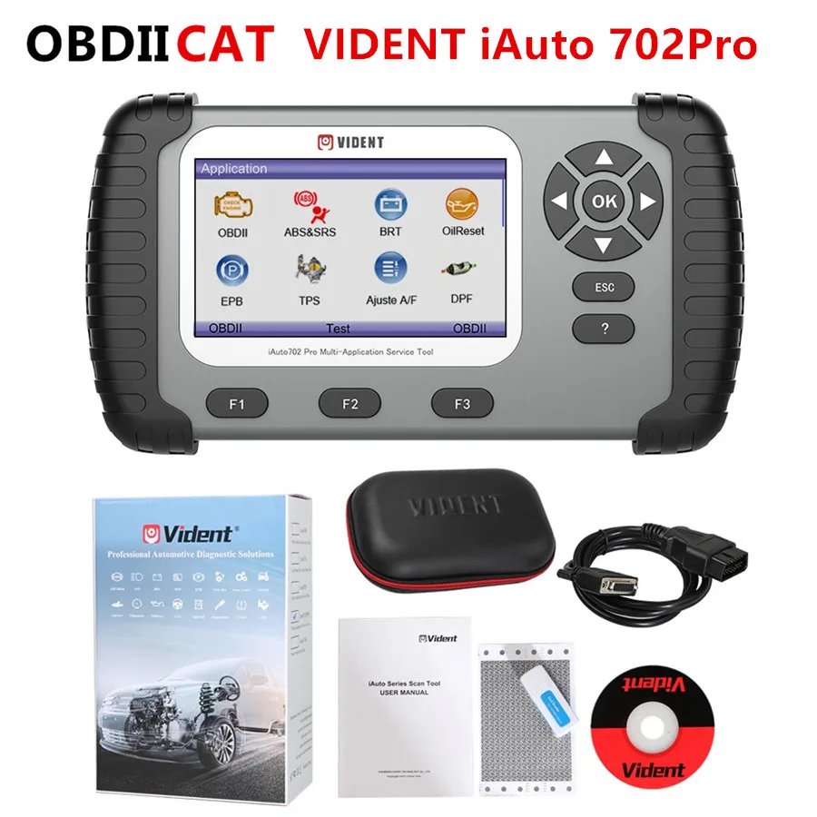 

OBDIICAT VIDENT iAuto 702 Pro For ABS/SRS/EPB/DPF to 19 Maintenances 3 Years Free Update Online Multi-applicaton Service Tool