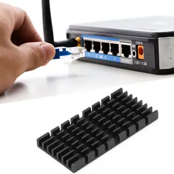 

10Pcs 53x25x5mm Heat Sink 6063-T5 Extruded High Quality Aluminum Electrical Supplies for LED Printed Circuit Board