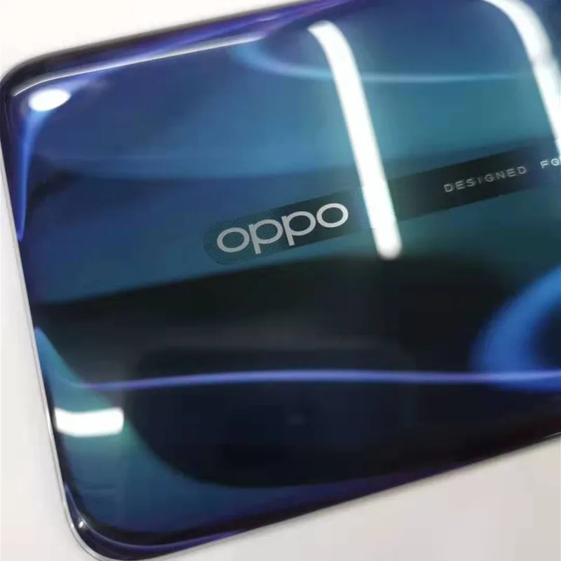 Чехол для OPPO Reno 2, задняя крышка, крышка для двери, стеклянный чехол для батареи, камера, вспышка, лагерь с логотипом, замена