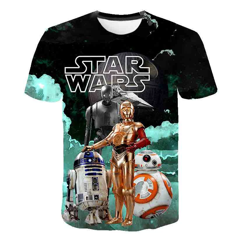 kids T-shirt for the Star Wars cartoon costume movie.Harajuku children funny T-shirt, hot sale boys and girls tops