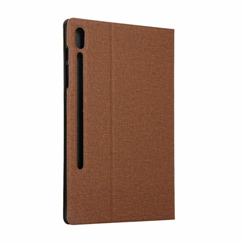 Для samsung Galaxy Tab S6 T860 T865 10,5 дюймов Чехол из льняной искусственной кожи Стенд планшет ТПУ чехол для samsung SM-T860 Coque+ пленка+ ручка