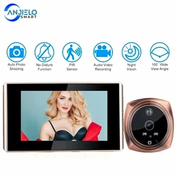 Sonnette de sécurité intelligente avec Vision nocturne PIR, interphone vidéo 4.3 P, wi fi, 720 pouces, nouveauté 