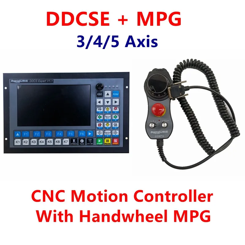 

CNC Offline Motion Controller System DDCS-EXPERT(DDCSE) 3/4/5 Axis With MPG Stepper Motor Numerical Controller Engraving Machine